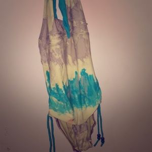 tie dye brand new one piece swim suit